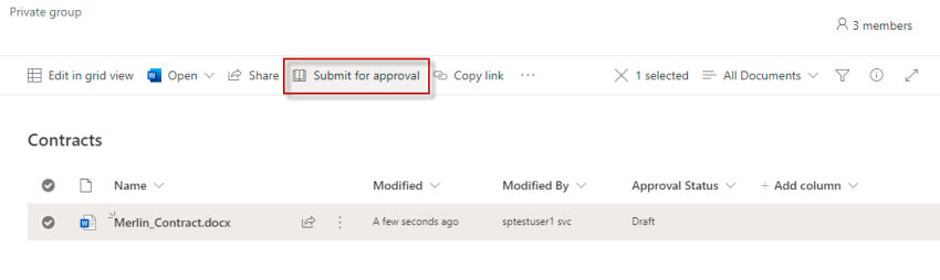Document Approval In SharePoint Modern Sites